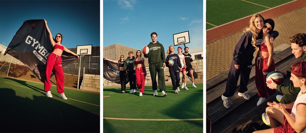 Pantaloni sport pentru femei Varsity Red - GymBeam