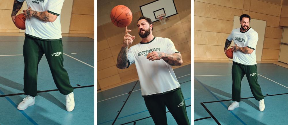 Pantaloni sport Varsity Green - GymBeam