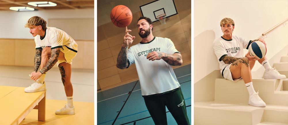 Tričko Oversized Varsity White - GymBeam