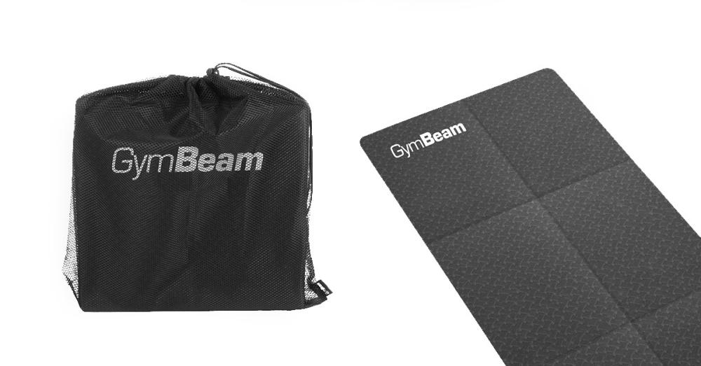 Saltea pliabilă Yoga Mat Black - GymBeam
