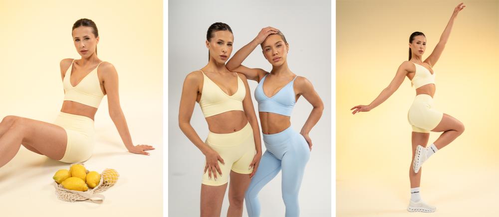Sutien sport Luma Butter Yellow - GymBeam