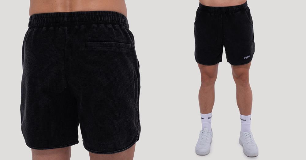 Pantaloni scurți Persistence Washed Black - GymBeam