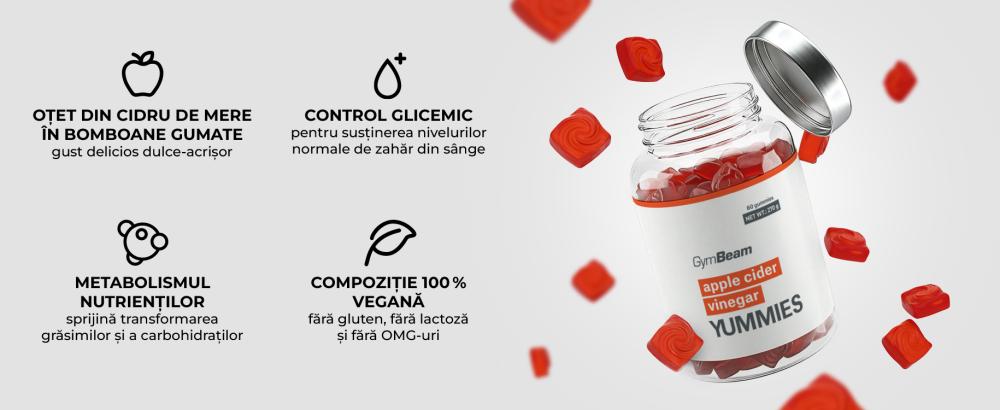 Oțet din cidru de mere Yummies - GymBeam