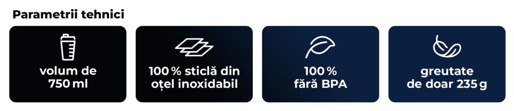 Shaker Steel Superman™ 750 ml - GymBeam