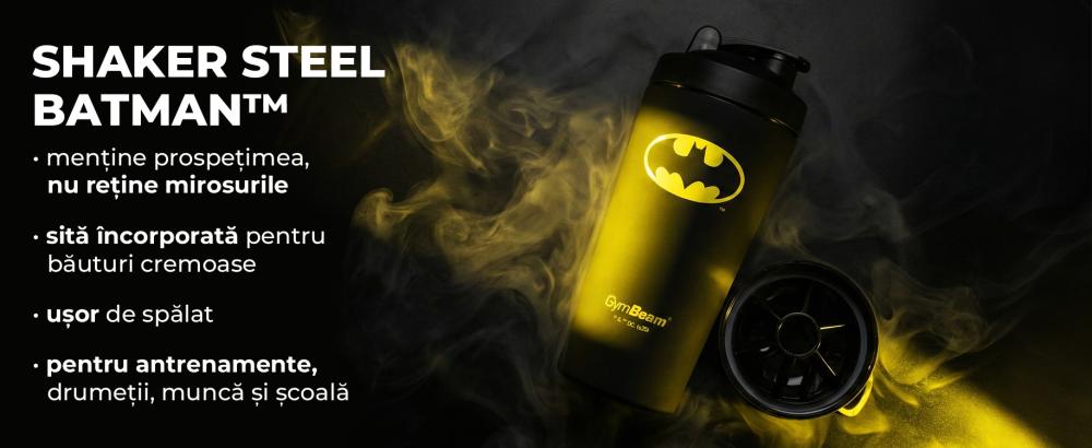 Shaker Steel Batman™ 750 ml - GymBeam