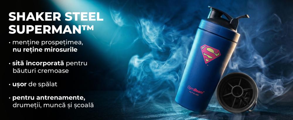 Shaker Steel Superman™ 750 ml - GymBeam