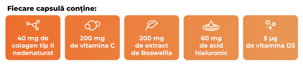 Complex de colagen de tip II pentru articulații - GymBeam