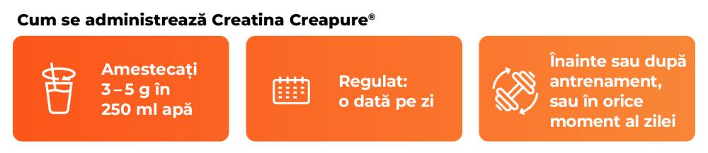 Creatină monohidrată micronizată (Creapure 100%®) - GymBeam