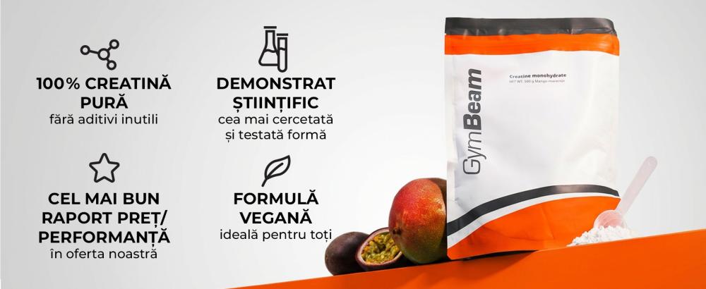 Creatină Monohidrată 100% - GymBeam