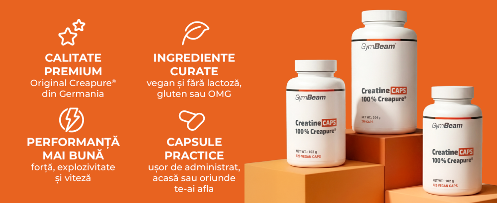 Creatină (100% Creapure®) - GymBeam