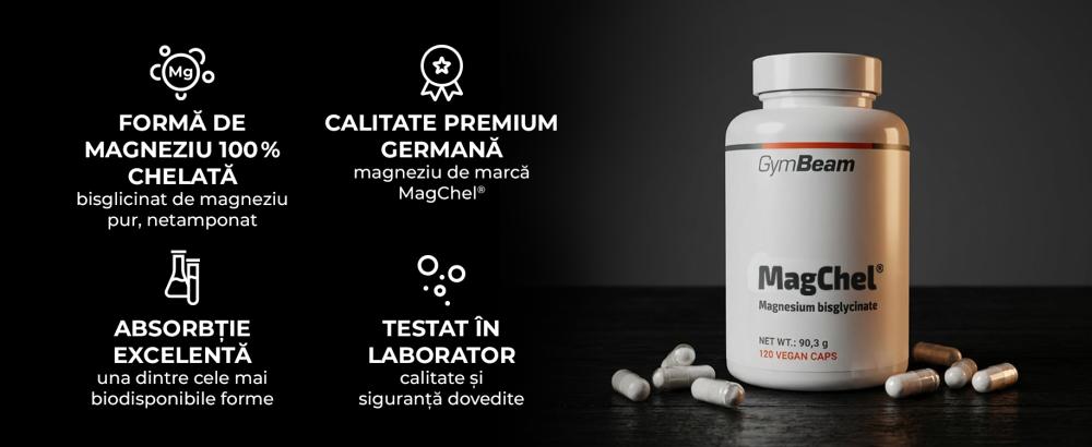MagChel® - bisglicinat de magneziu - GymBeam