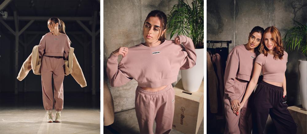 Hanorac pentru femei Cropped Aura Roux - GymBeam