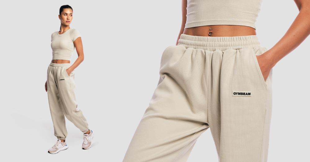 Pantaloni sport pentru femei Aura Grey - GymBeam