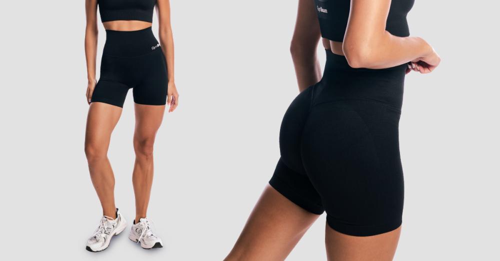 Pantaloni scurți pentru femei GymBabe Black - GymBeam