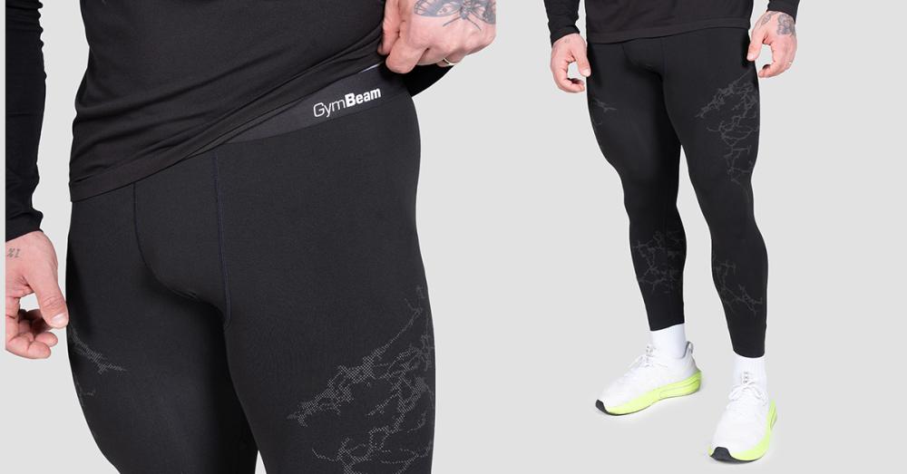 Colanți Seamless Static Negru - GymBeam