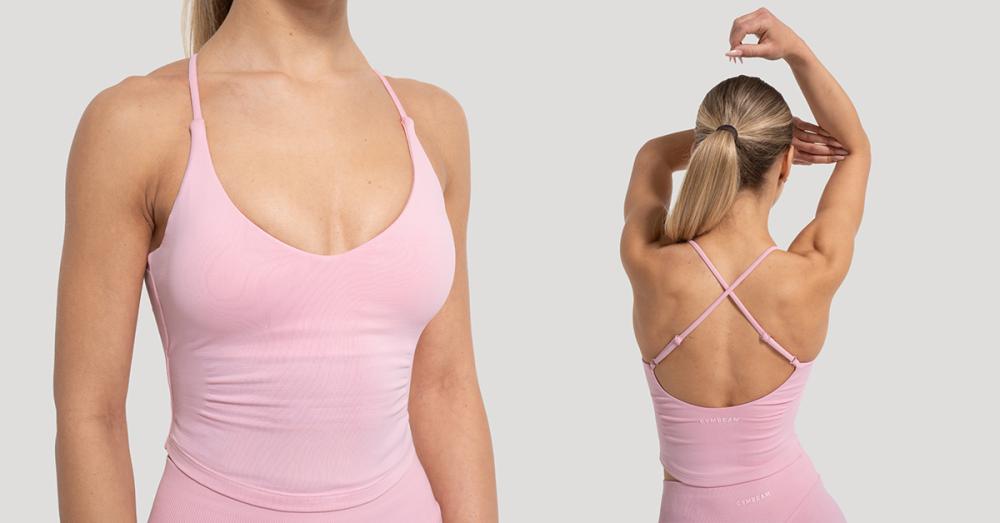 Maiou pentru femei Luma Baby Pink - GymBeam