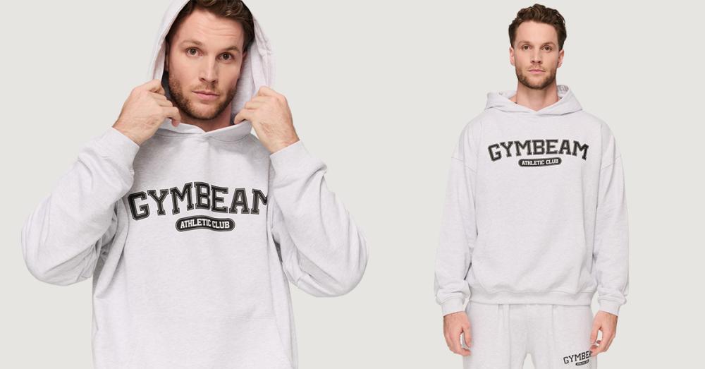 Hanorac Varsity Grey - GymBeam