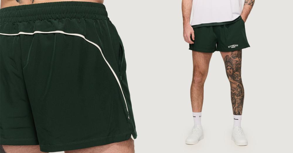 Pantaloni scurți sport Varsity Green - GymBeam