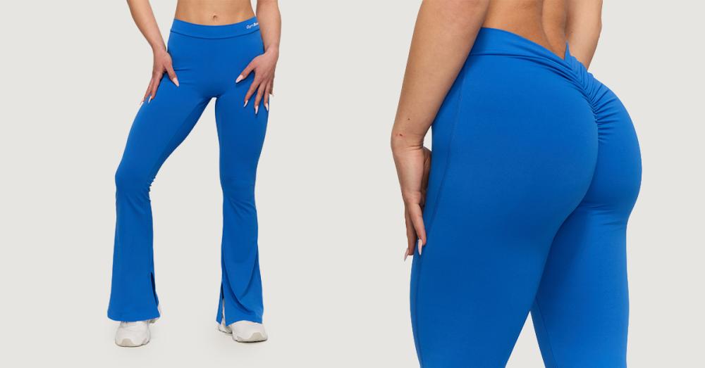 Pantaloni pentru femei Fierce V-back Blue - GymBeam