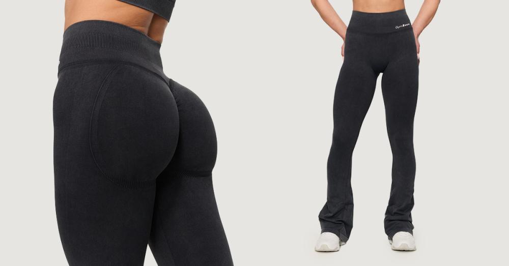 Pantaloni fără cusături pentru femei Fierce Dark Grey - GymBeam