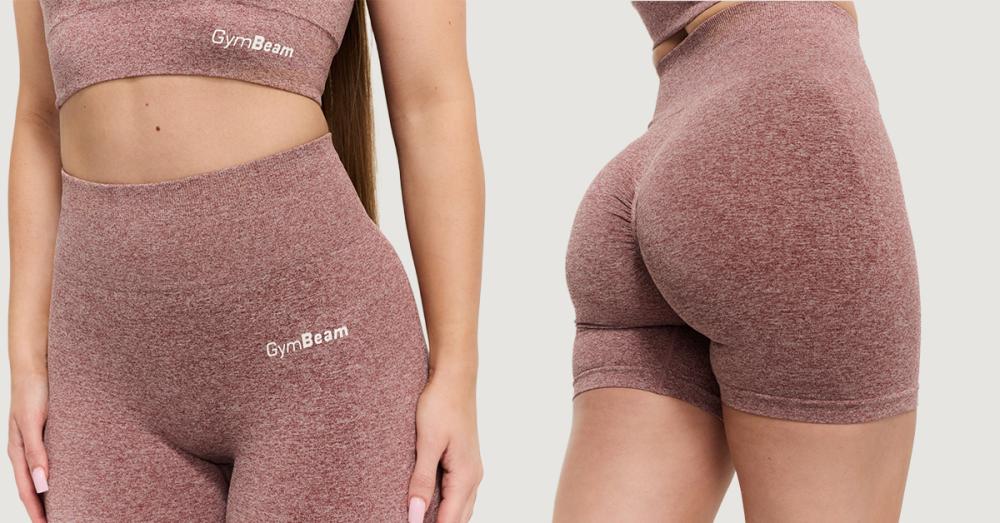 Pantaloni scurți pentru femei FLO Mauve - GymBeam