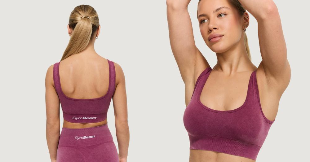 Sutien sport Lift Seamless Plum - GymBeam