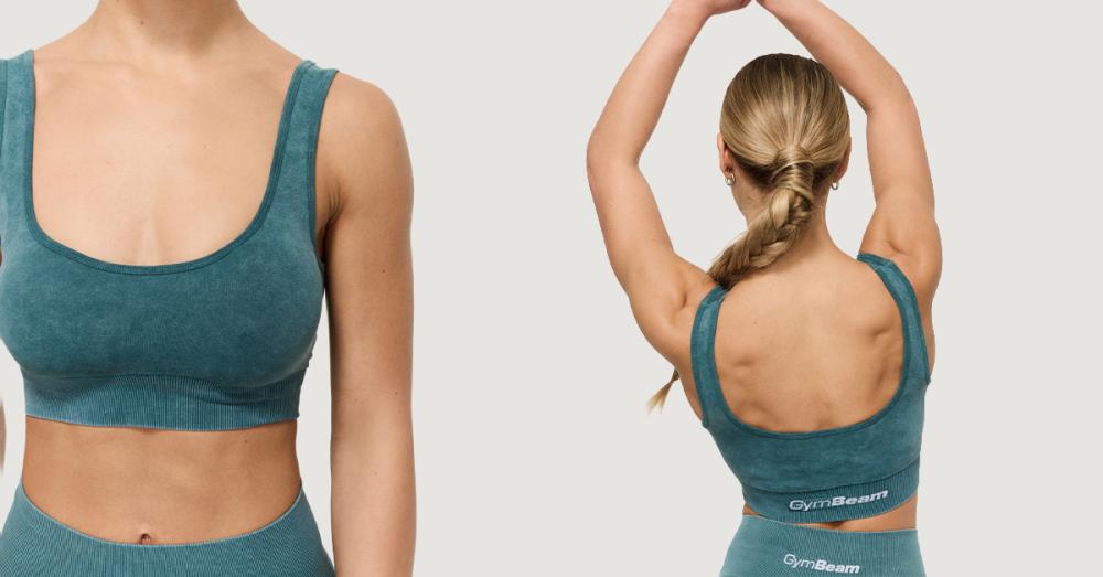 Sutien sport Lift Seamless Petrol - GymBeam