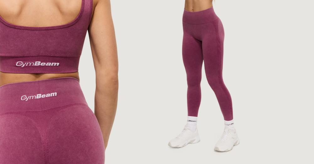 Colanți pentru femei Lift Seamless Plum - GymBeam
