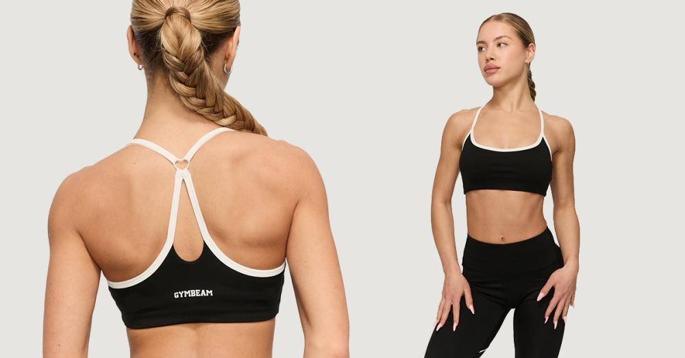 Sutien sport Varsity Black - GymBeam