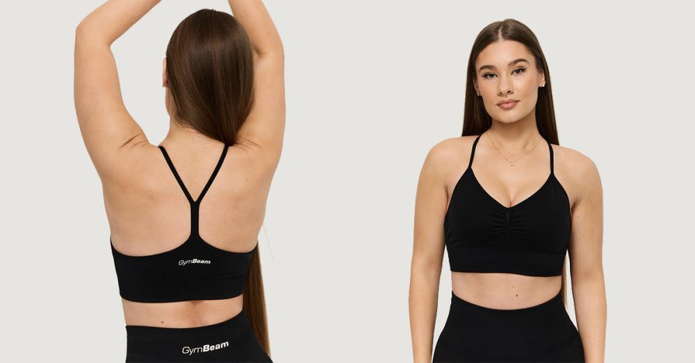 Sutien Sport Seamless Sculpt Black - GymBeam