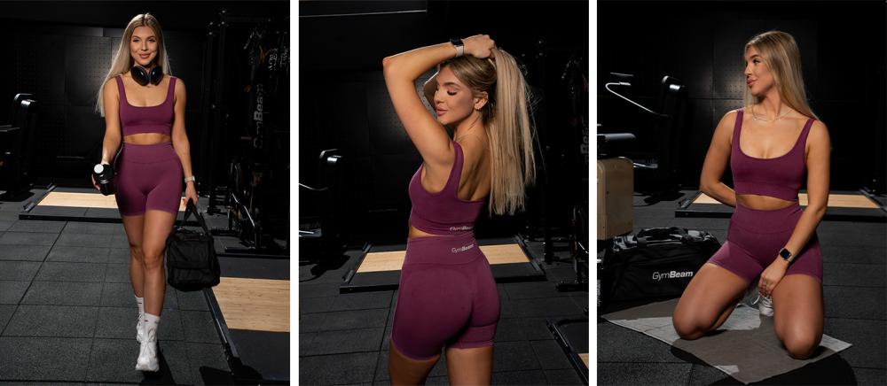 Sutien sport Lift Seamless Plum - GymBeam