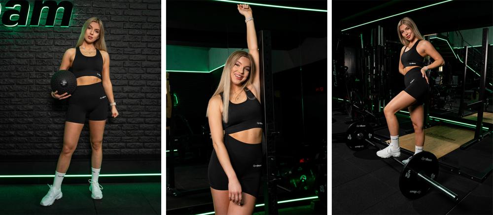 Pantaloni scurți pentru femei FLO Graphite - GymBeam