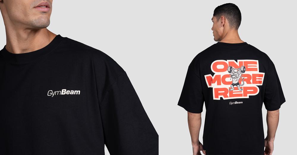 Tricou GymRat Black - GymBeam
