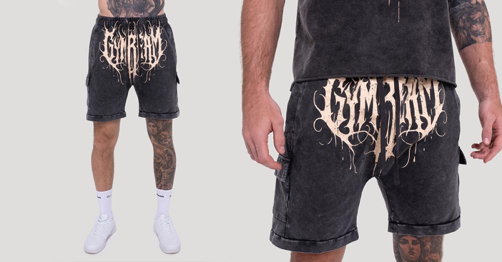 Pantaloni scurți Abyss Charcoal - GymBeam