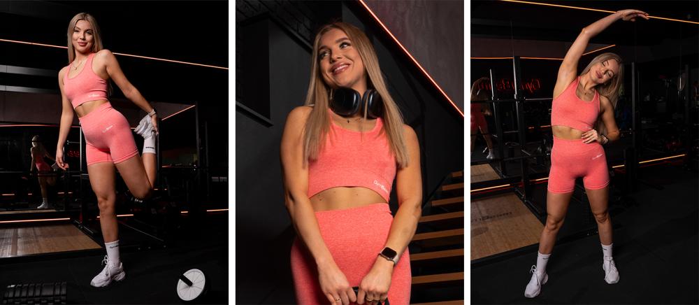 Sutien sport FLO Coral - GymBeam