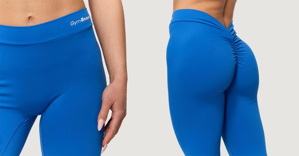 Colanți pentru femei Fierce V-back Blue - GymBeam