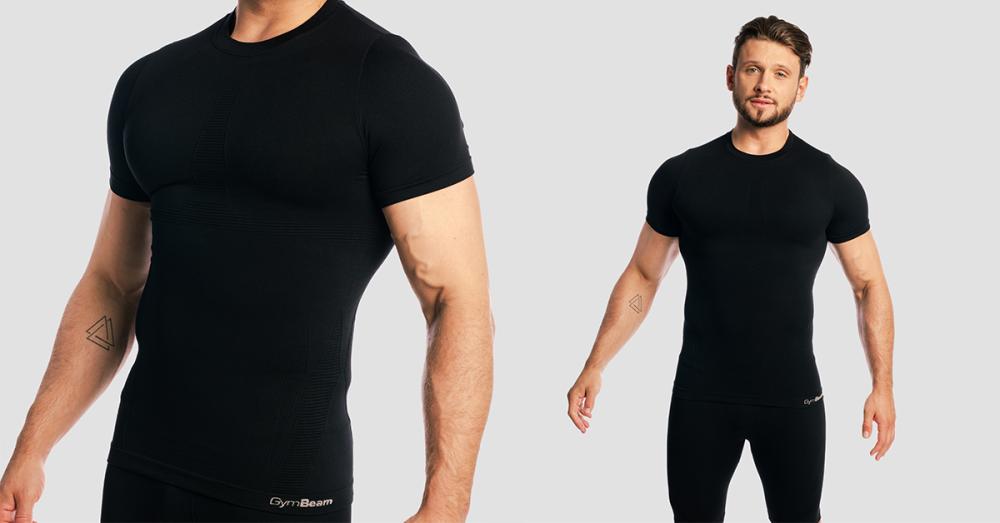 Fuse T-Shirt Black - GymBeam 