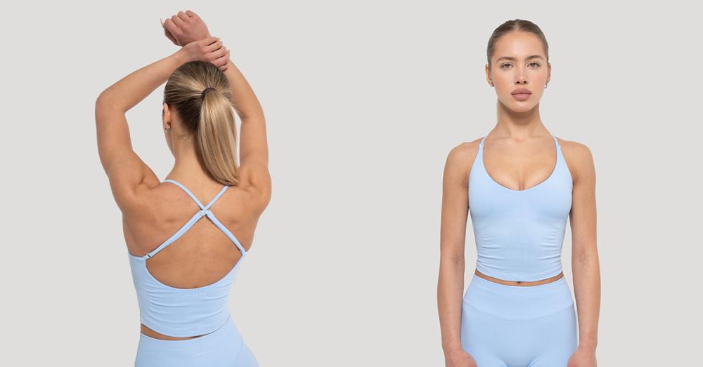 Maiou pentru femei Luma Baby Blue - GymBeam