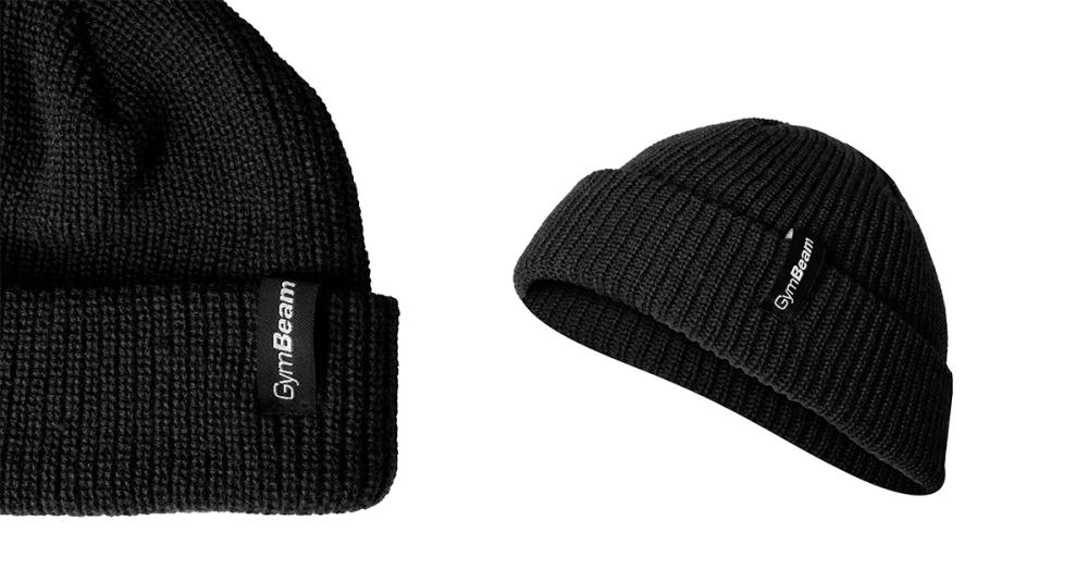 Căciulă Fisherman Beanie Black - GymBeam