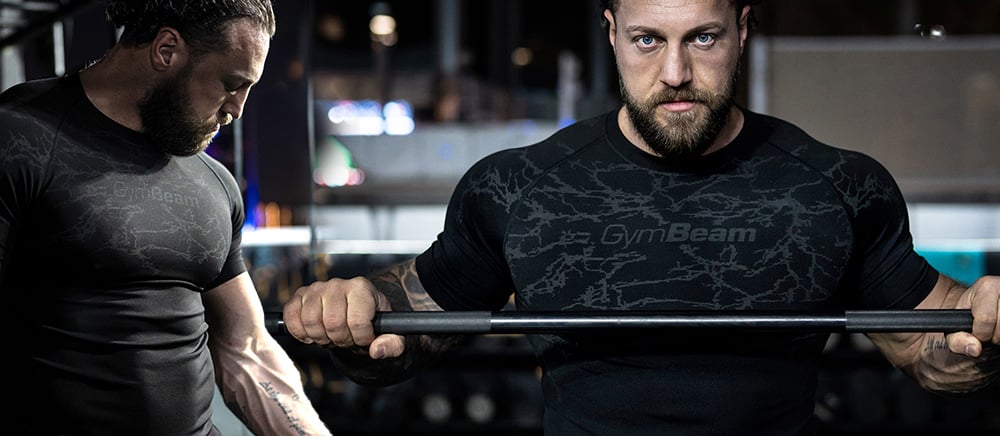 Tricou Static Seamless Negru - GymBeam