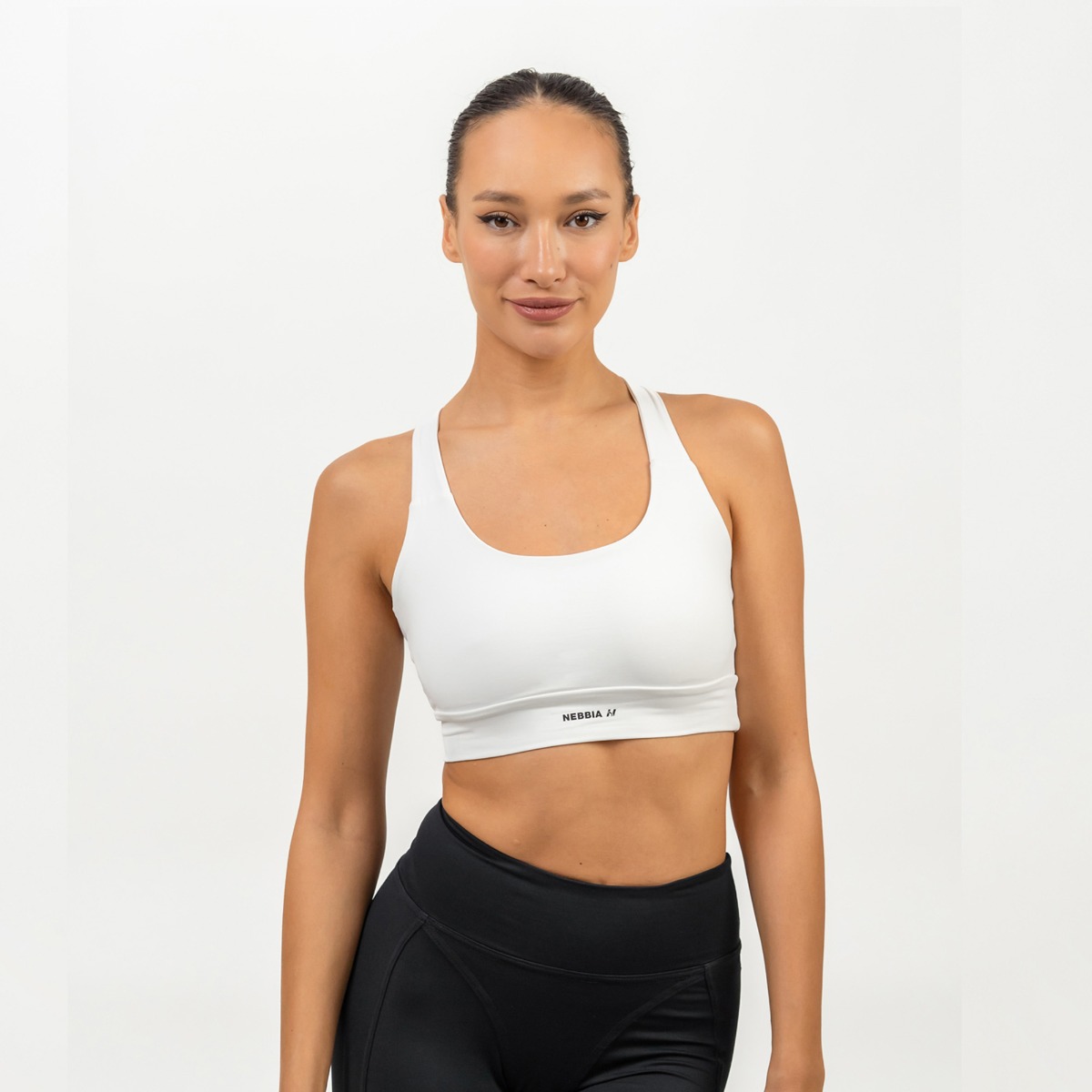 Sutien sport Racer Back White - NEBBIA