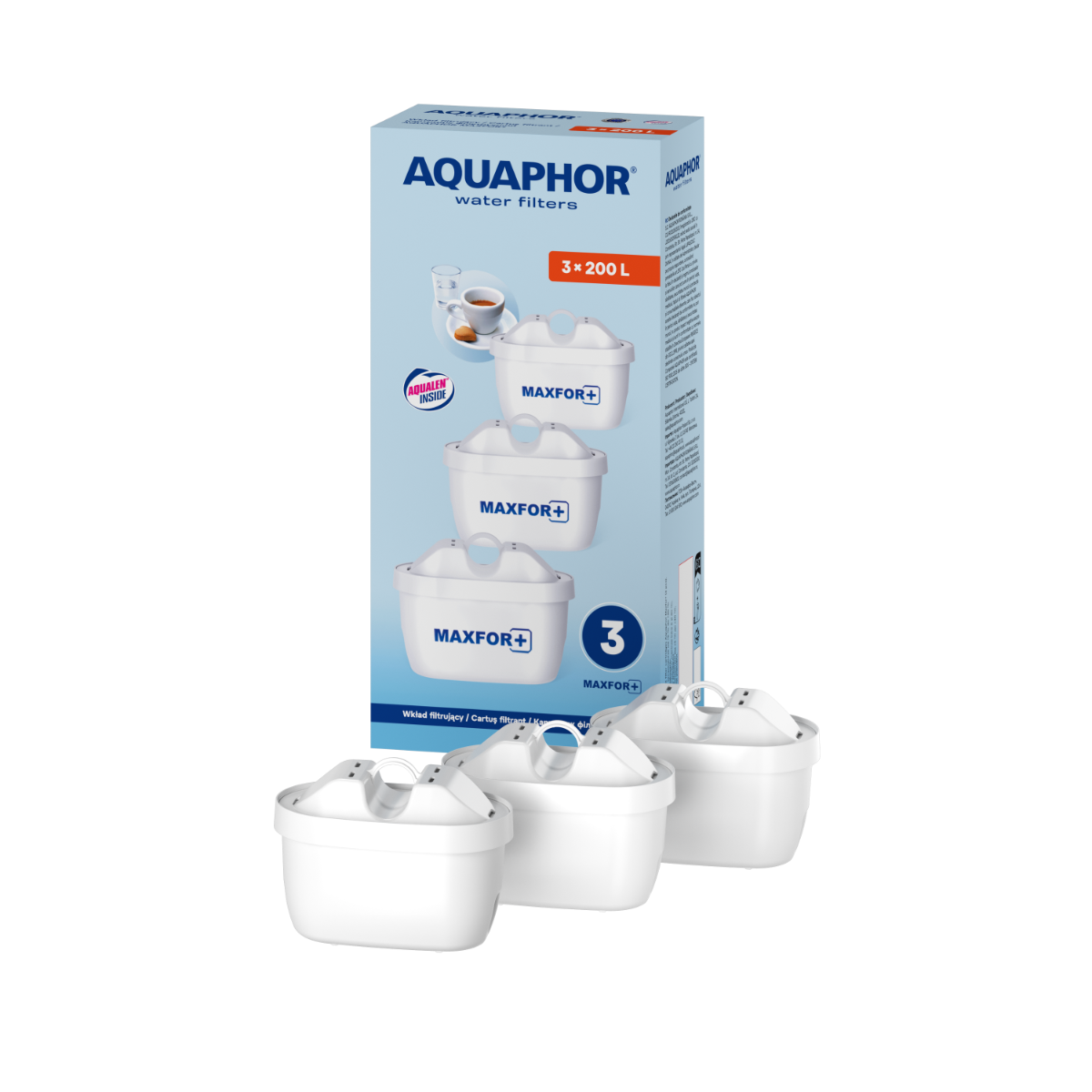 Set de cartușe filtrante de schimb MAXFOR+ (3 buc.) - Aquaphor