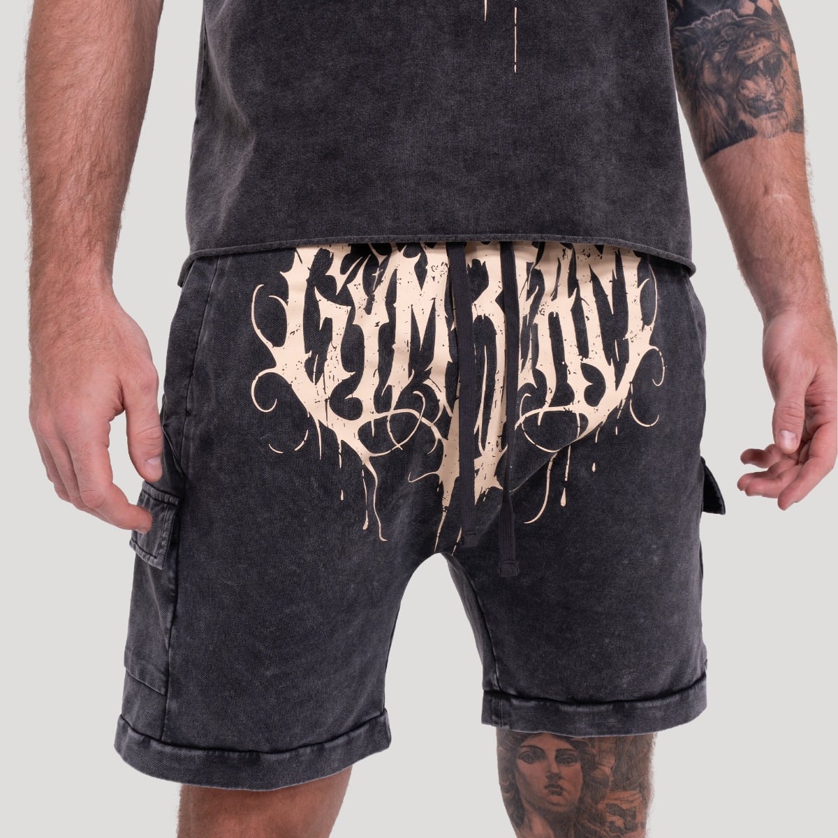 Pantaloni scurți Abyss Charcoal - GymBeam