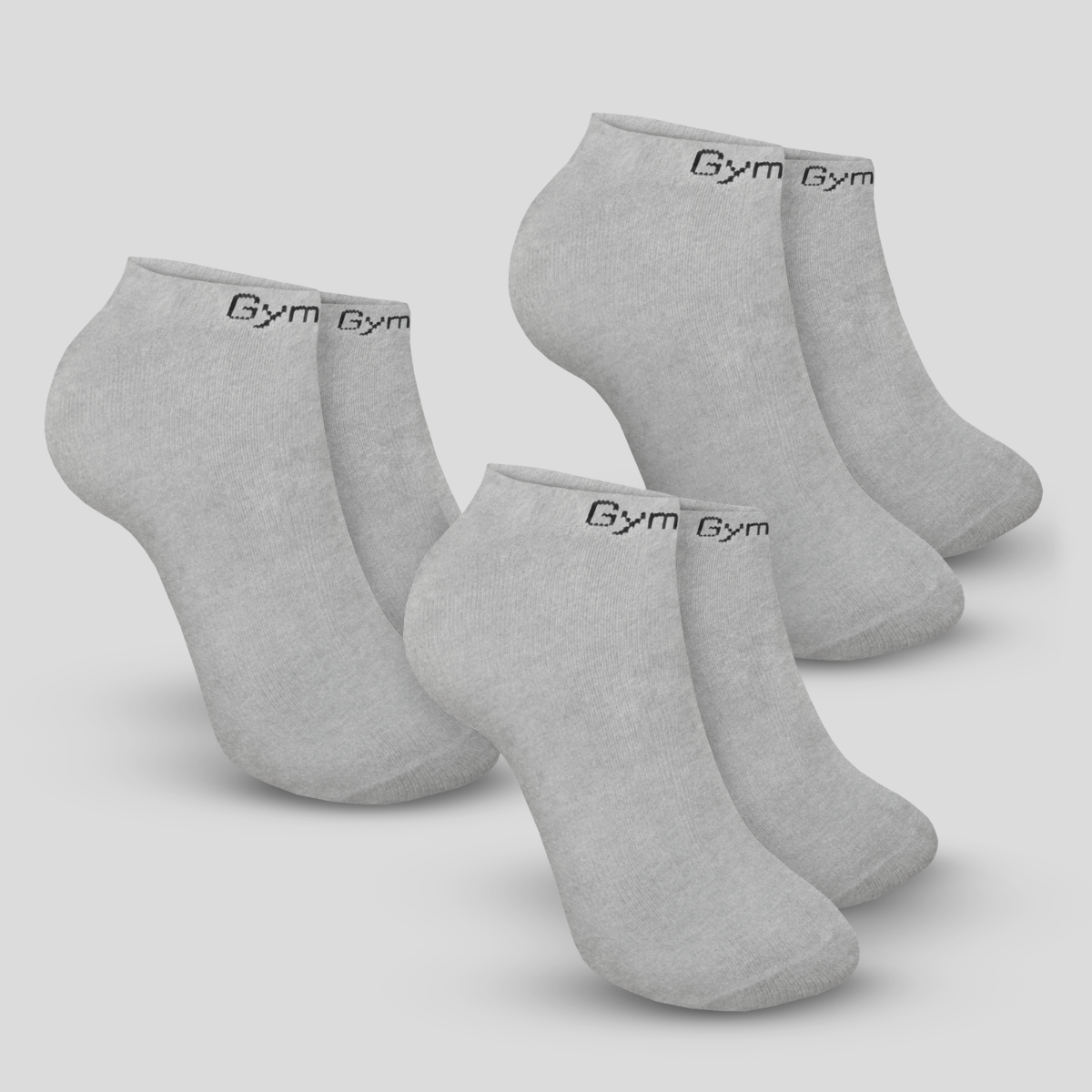 Șosete Ankle Socks 3Pack Grey - GymBeam