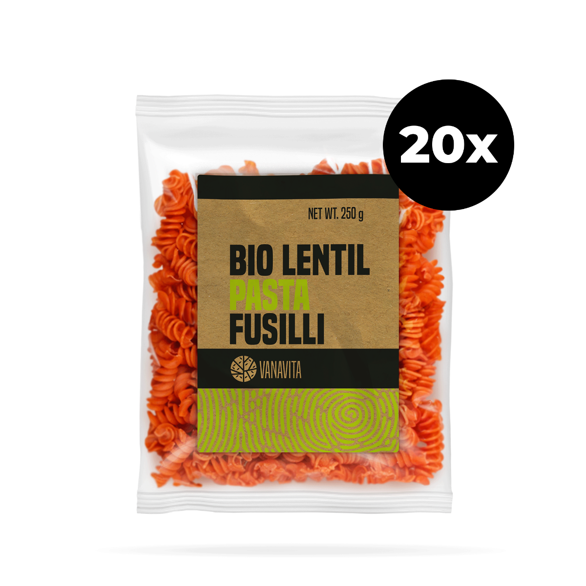 VanaVita BIO Paste din linte - fusilli