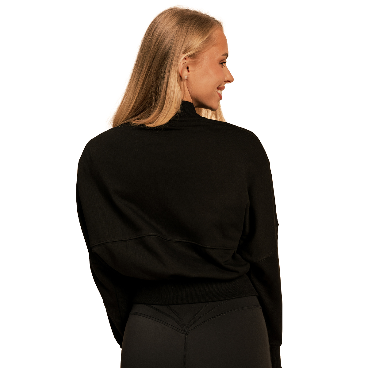 BeastPink Hanorac pentru femei Zip-Up Bliss Black · záber 9