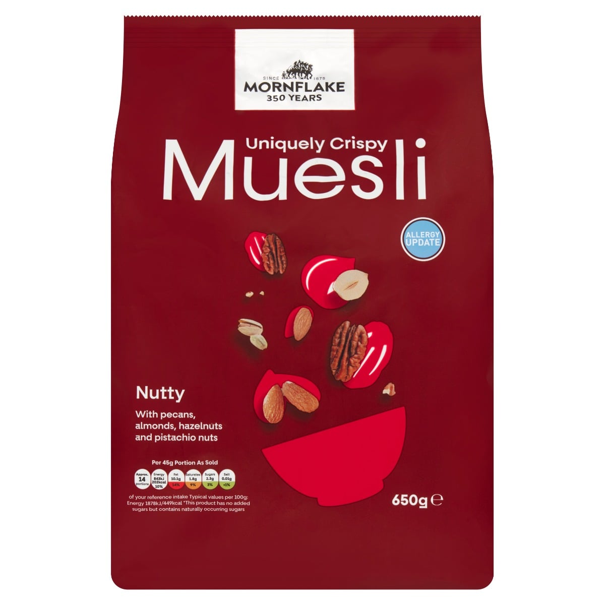 Müsli crocant Nutty 650 g - Mornflake