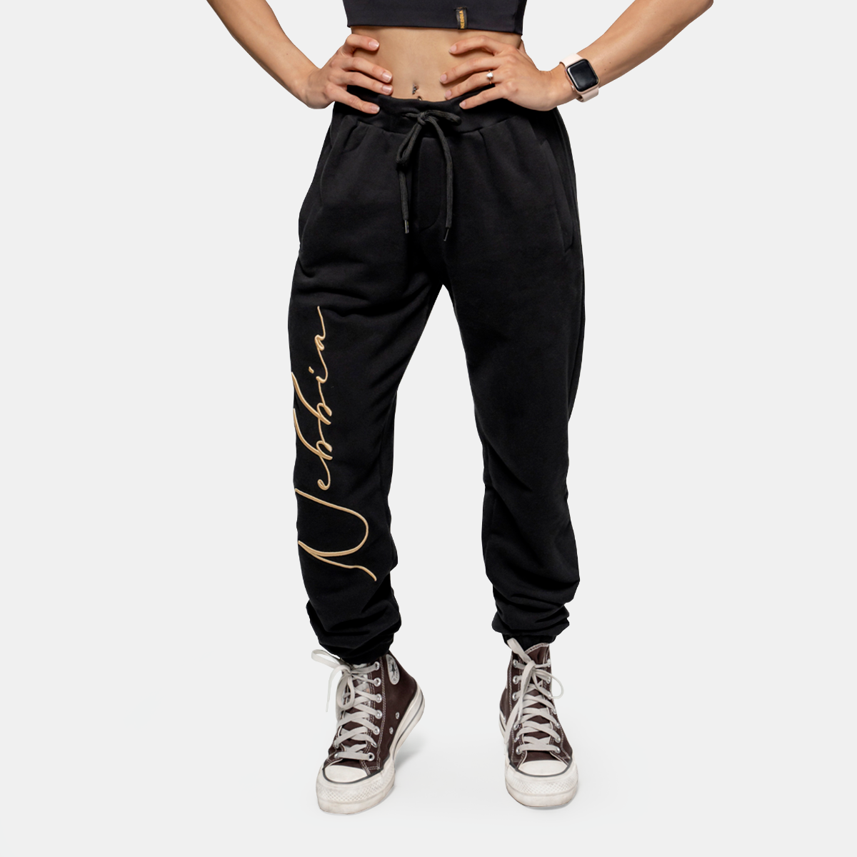 NEBBIA Leggings Donna A Vita Alta Con Effetto Sollevante "Bubble Butt" - Pantaloni Lucidi Modellanti Con Cuciture A Cuore E Tasche Posteriori - Realizzati In Plastica Riciclata (Nero) - 3