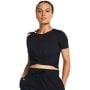 Tricou pentru femei Motion Crossover Crop SS Black - Under Armour XL