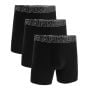 Boxeri pentru bărbați M Perf Cotton 6in 3pack Black - Under Armour XXL